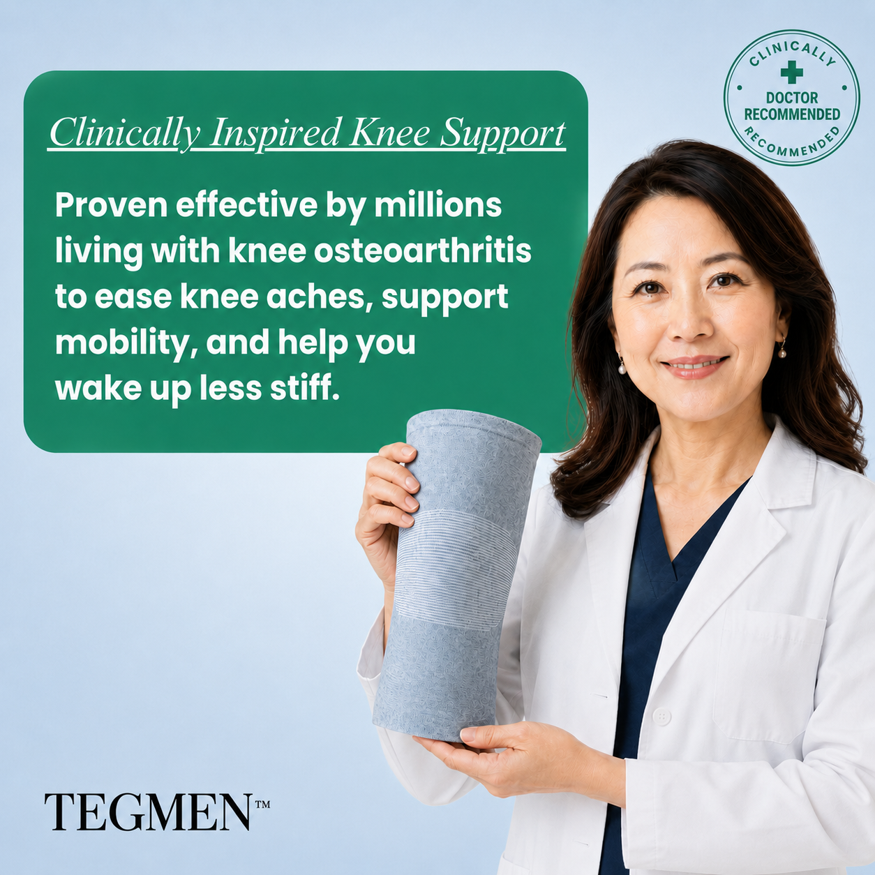 TEGMEN™ Fix Stiff, Painful Knees from Arthritis, From Home