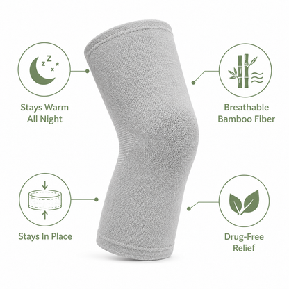 TEGMEN™ Bamboo Knee Compression Sleeve — Soft Support for Active Women