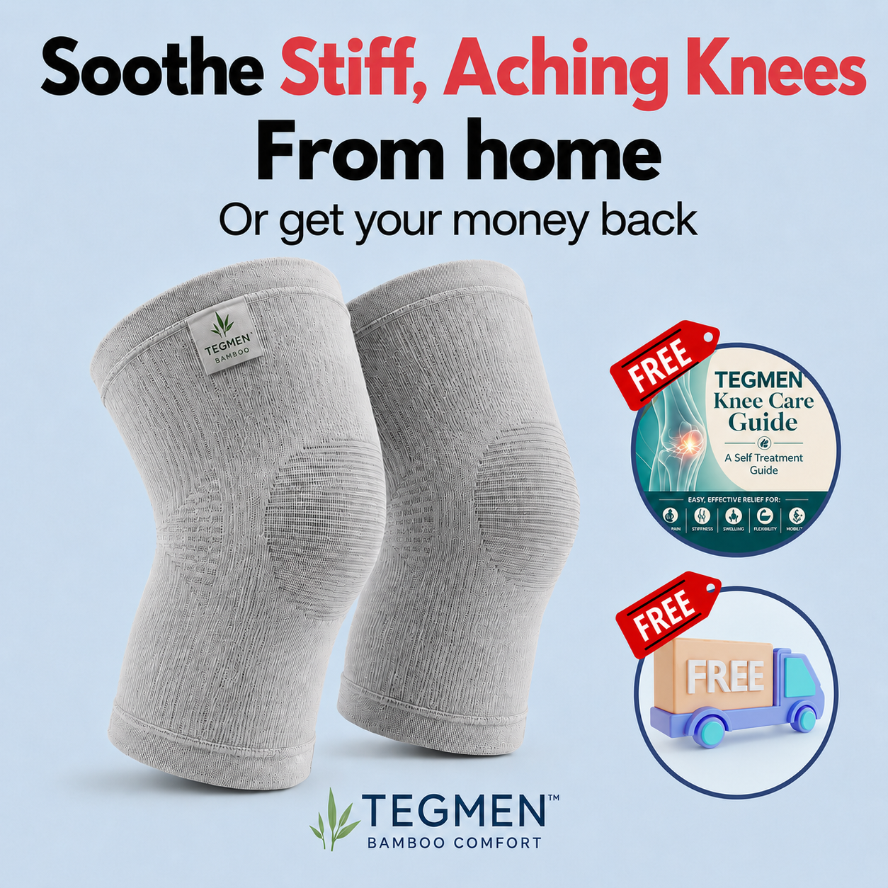 TEGMEN™ Fix Stiff, Painful Knees from Arthritis, From Home