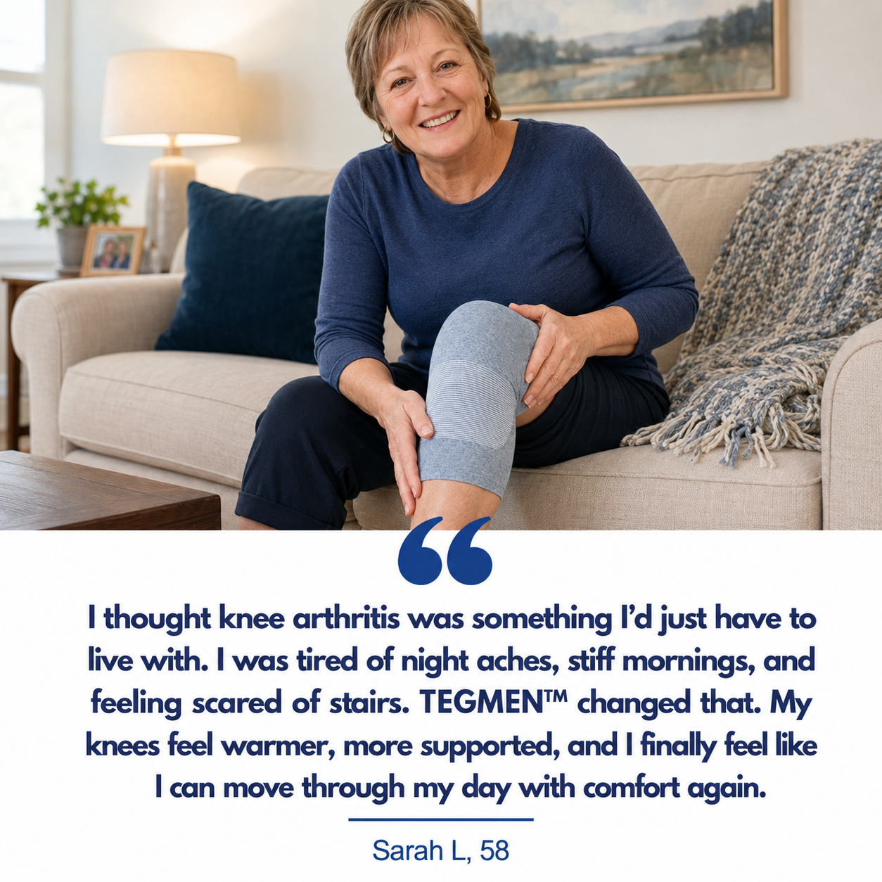 TEGMEN™ Fix Stiff, Painful Knees from Arthritis, From Home