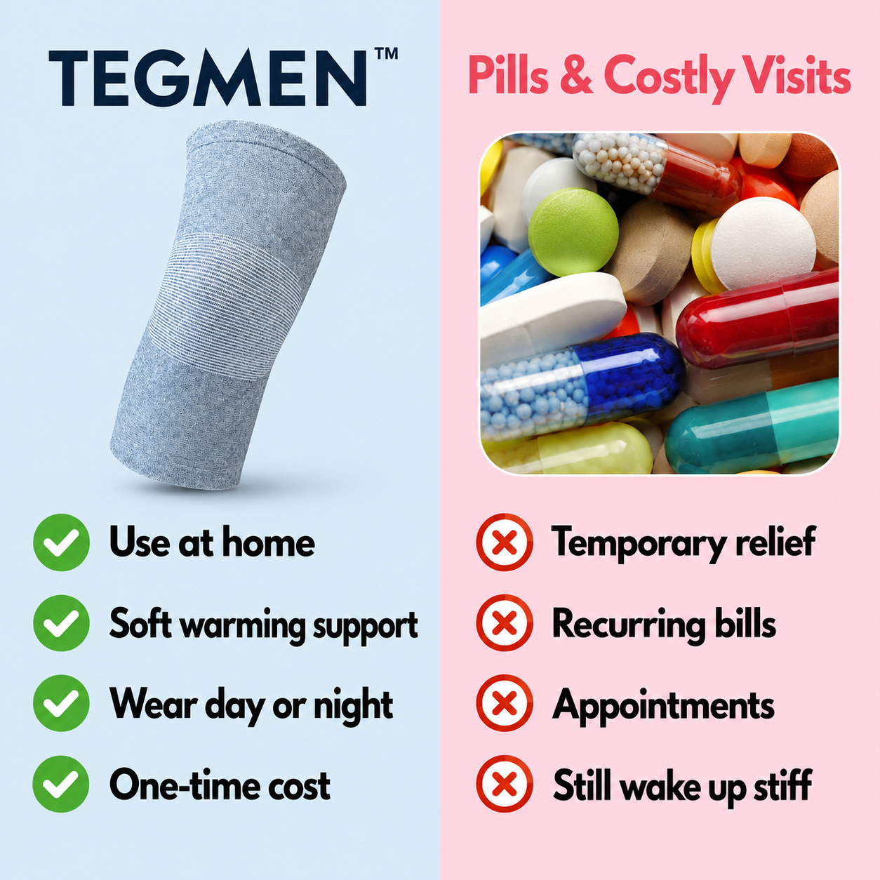 TEGMEN™ Fix Stiff, Painful Knees from Arthritis, From Home